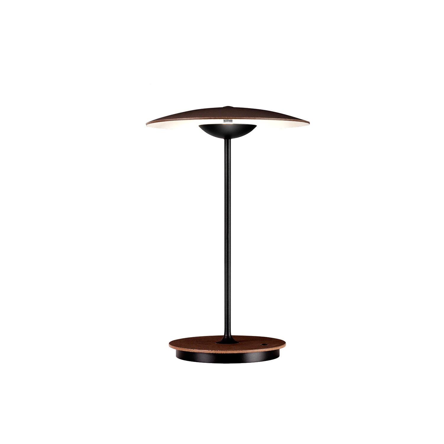 Ginger Led Bordlampe Marset Wedge Mørkt Træ