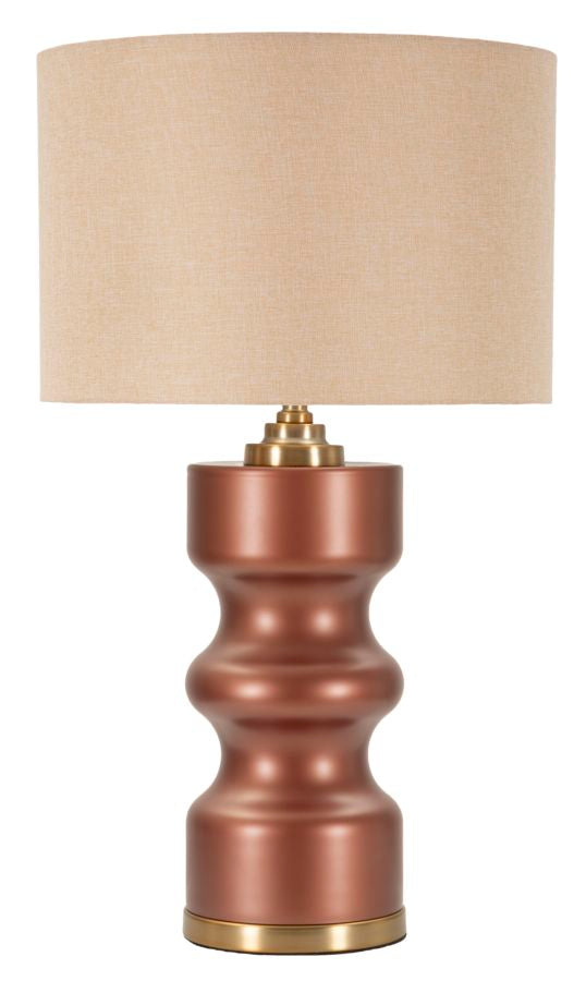 Glam Bordlampe Guldfarve Glas Metal Stof 40x5x69
