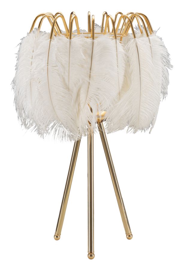 Glam Bordlampe Guldfarve Jern Plast 40x60