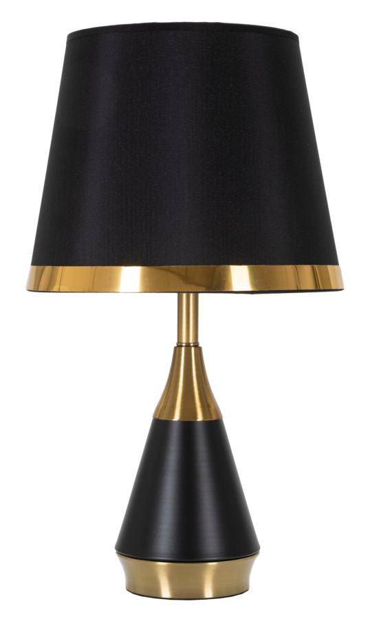 Glam Bordlampe Guldfarve Metal Stof 28x50