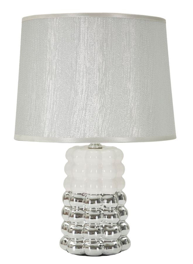 Glam Bordlampe Keramik Jern Stof 23x33