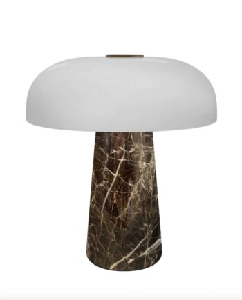 Glossy Mini Portable Bordlampe Gråbrun Design For The People