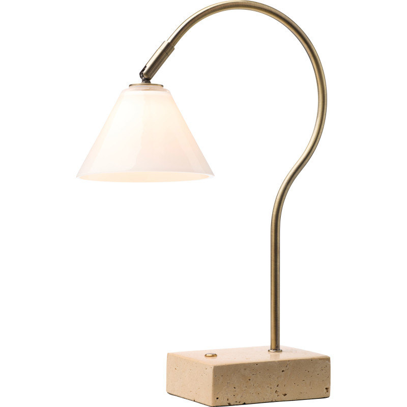 Halo Design Question Genopladelig Bordlampe Messing