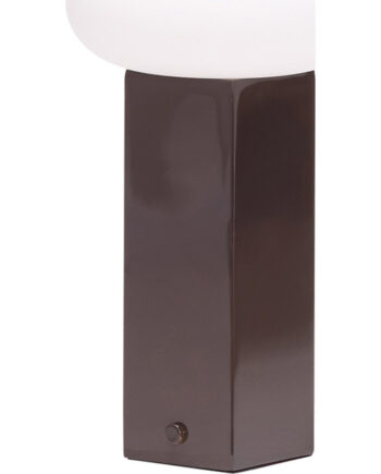 Hbsch Low Genopladelig Bordlampe Brun
