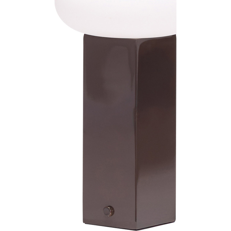 Hbsch Low Genopladelig Bordlampe Brun