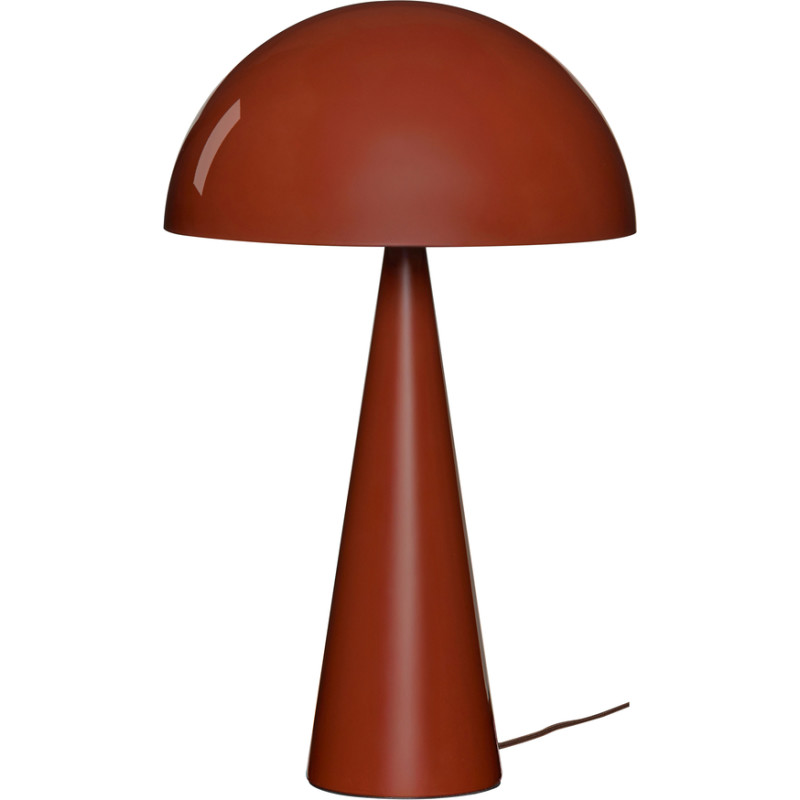 Hbsch Mush Bordlampe Mørkerød