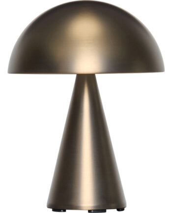Hbsch Mush Genopladelig Bordlampe Bruneret Messing