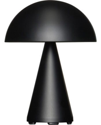 Hbsch Mush Genopladelig Bordlampe Sort