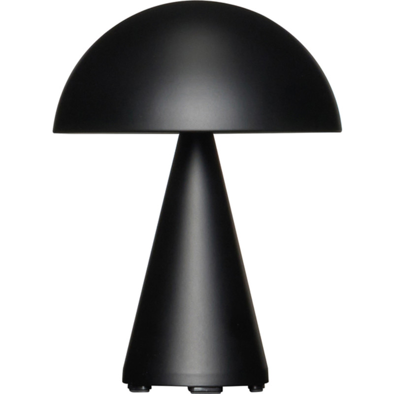 Hbsch Mush Genopladelig Bordlampe Sort
