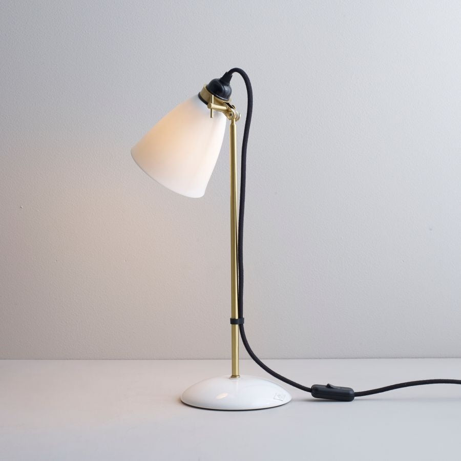 Hector Brass Bordlampe Original Btc Sort Ledning