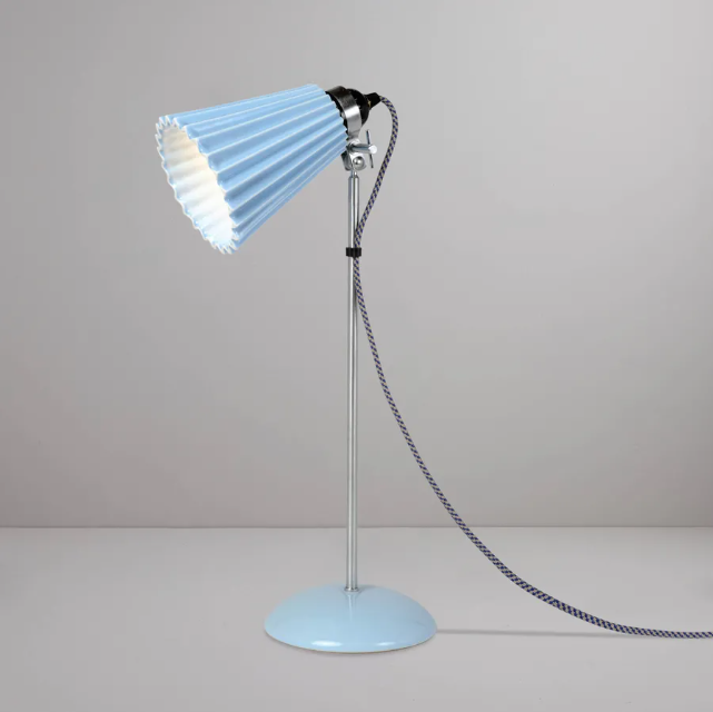 Hector Pleat Tabel Bordlampe Original Btc Medium ø12  Blue