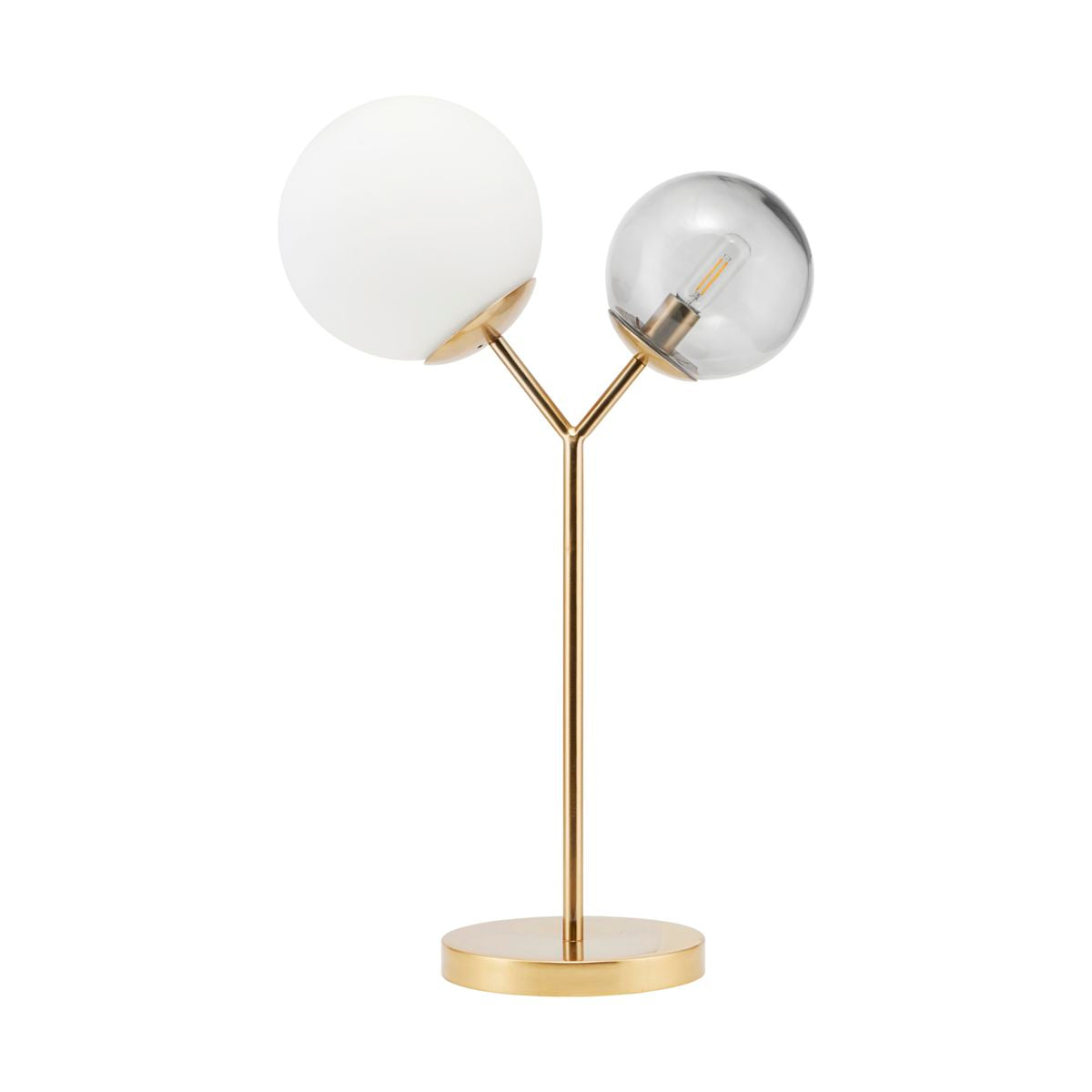 House Doctor Bordlampe Twice Messing