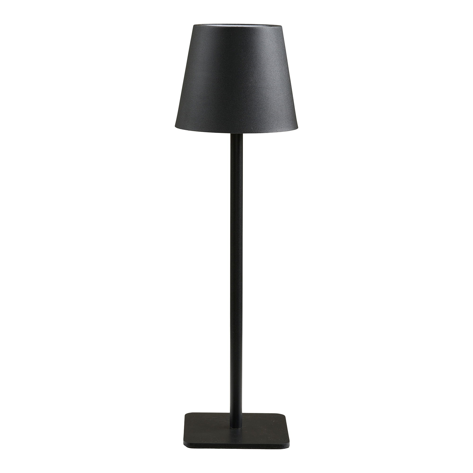 House Nordic Bradford Bordlampe Genopladelig Sort Metal Glasfiber
