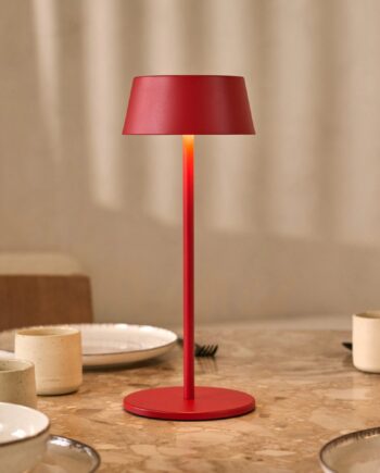 Hugo Berry Red Genopladelig Bordlampe