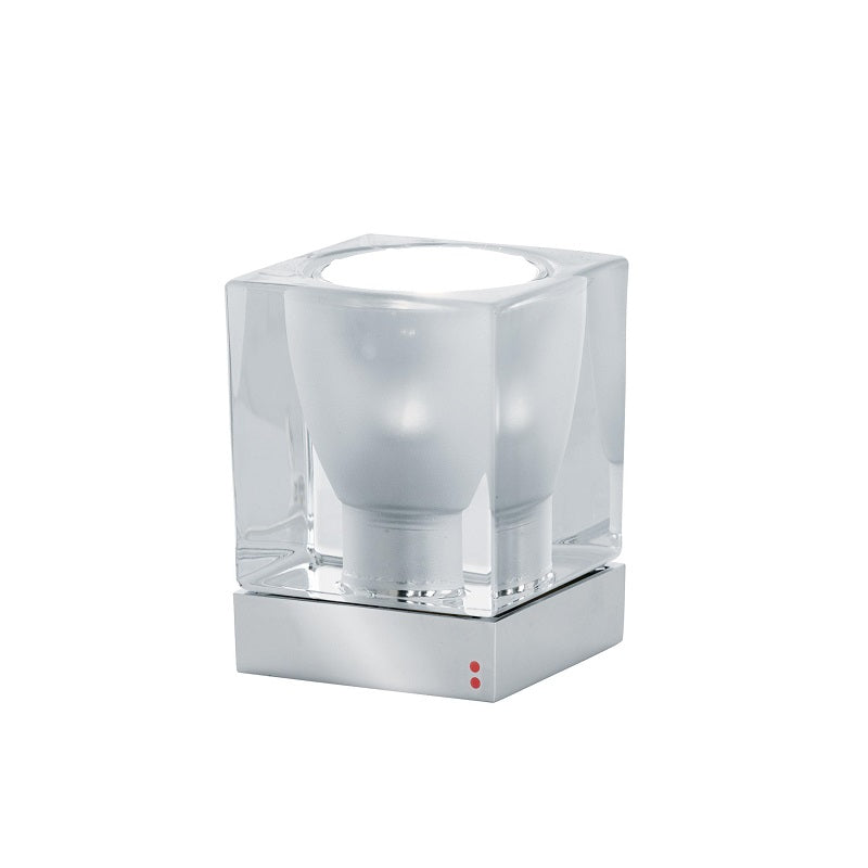 Ice Cube Bordlampe Fabbian Klar Krystal Gu10 Max 50w