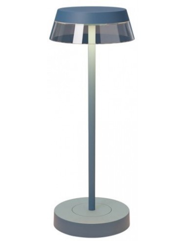 Iluna Trådløs Udendørs Bordlampe Aluminium Polycarbonat H32 Smd Led Mat Blå