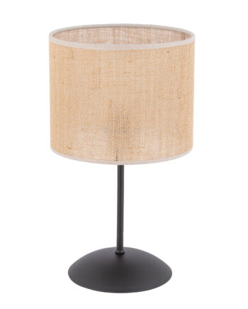 Jute Bordlampe Natur Jute Sort Metal