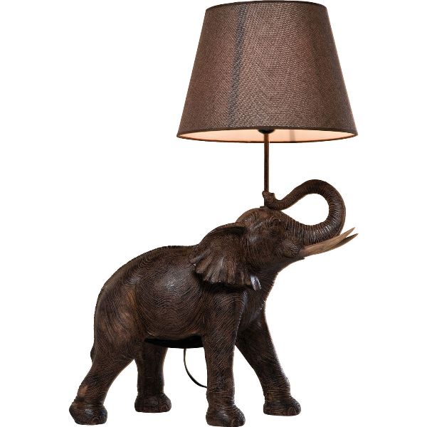 Kare Design Elefant Bordlampe Sort Polyserin