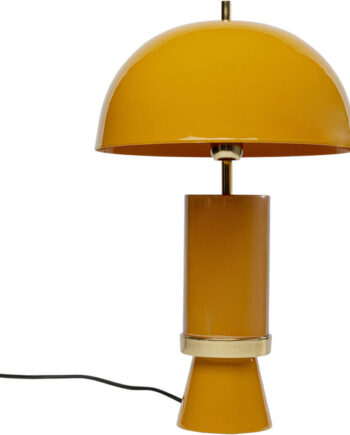 Kare Design Josy Bordlampe Gul Okkergul Emalje Stål