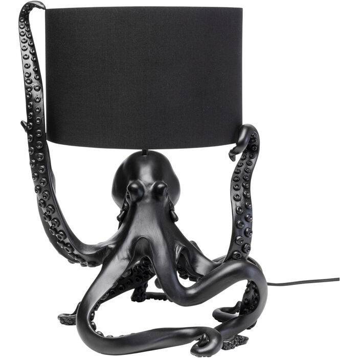Kare Design Octopus Bordlampe Sort Polyester Sort Polyresin
