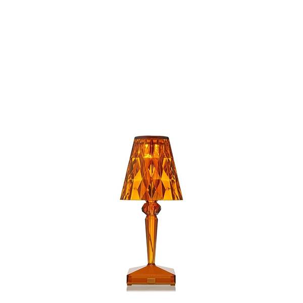 Kartell Battery Bordlampe Transparent Amber : Erling Christensen Møbler