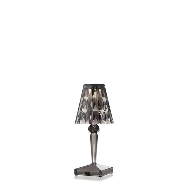 Kartell Battery Bordlampe Transparent Smoked : Erling Christensen Møbler