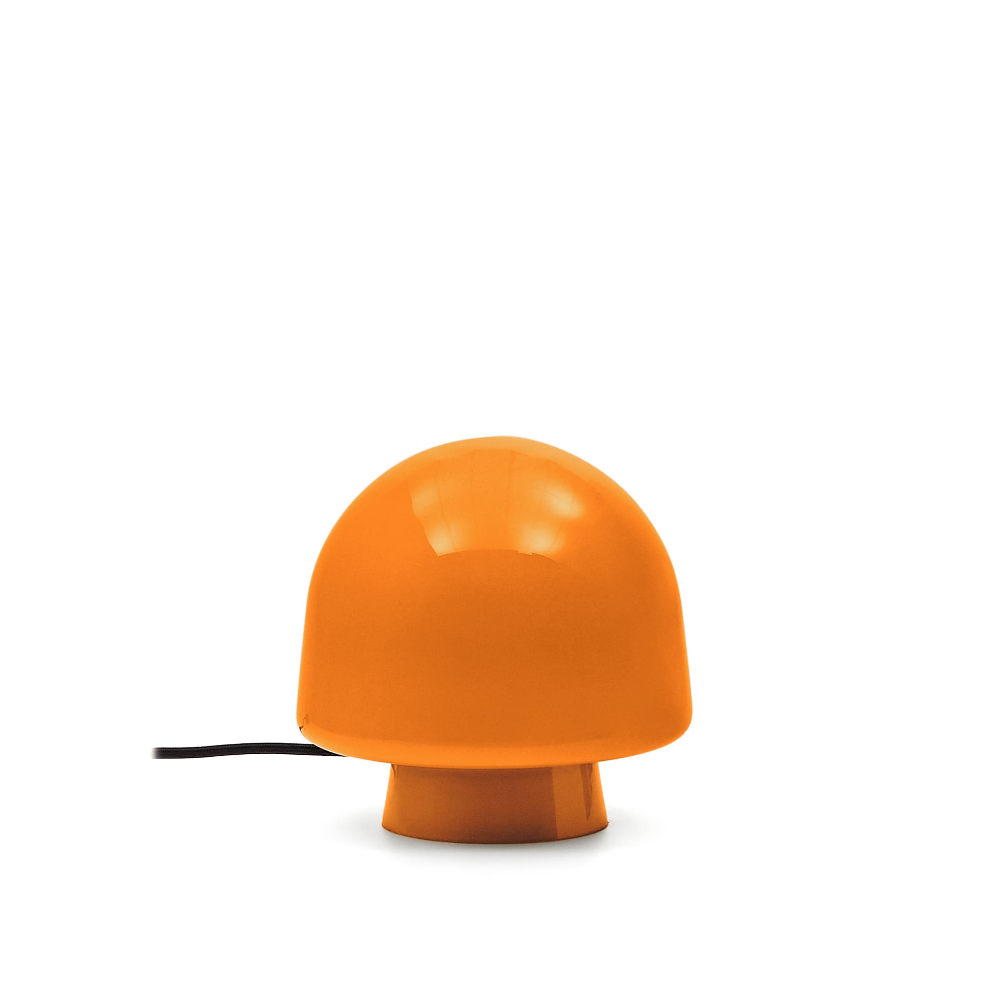 Kave Home Reig Bordlampe Rund Orange Glas ø20