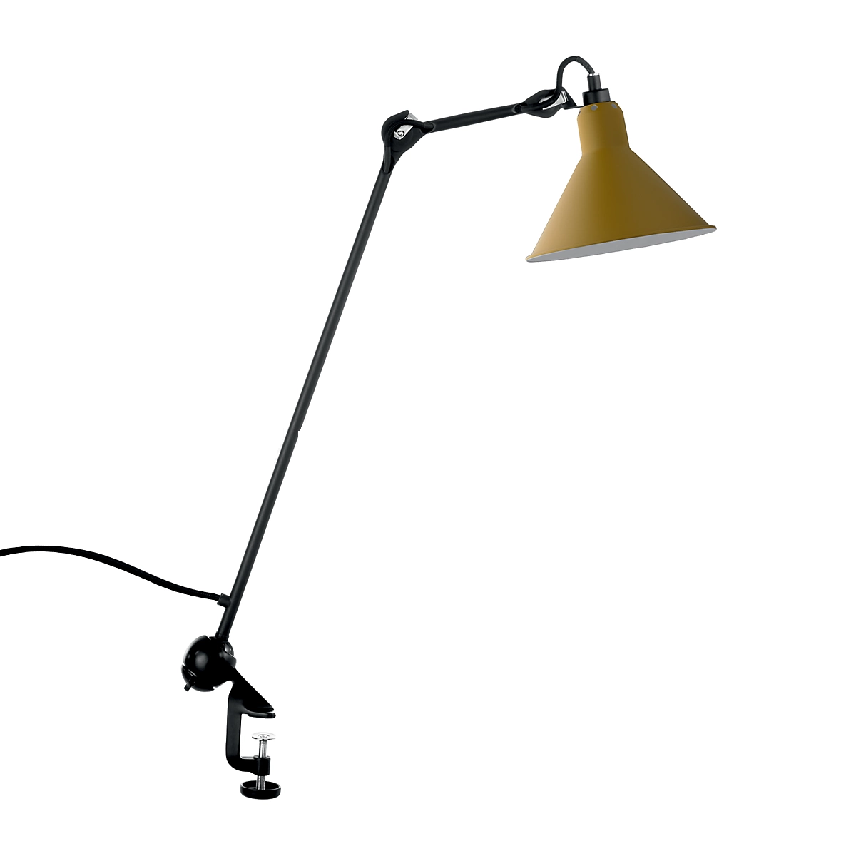Lampe Gras 201 Arkitektlampe Sort Gul