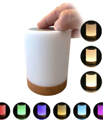 Led Dæmpbar Bordlampe Touch   Rgb Farveskift