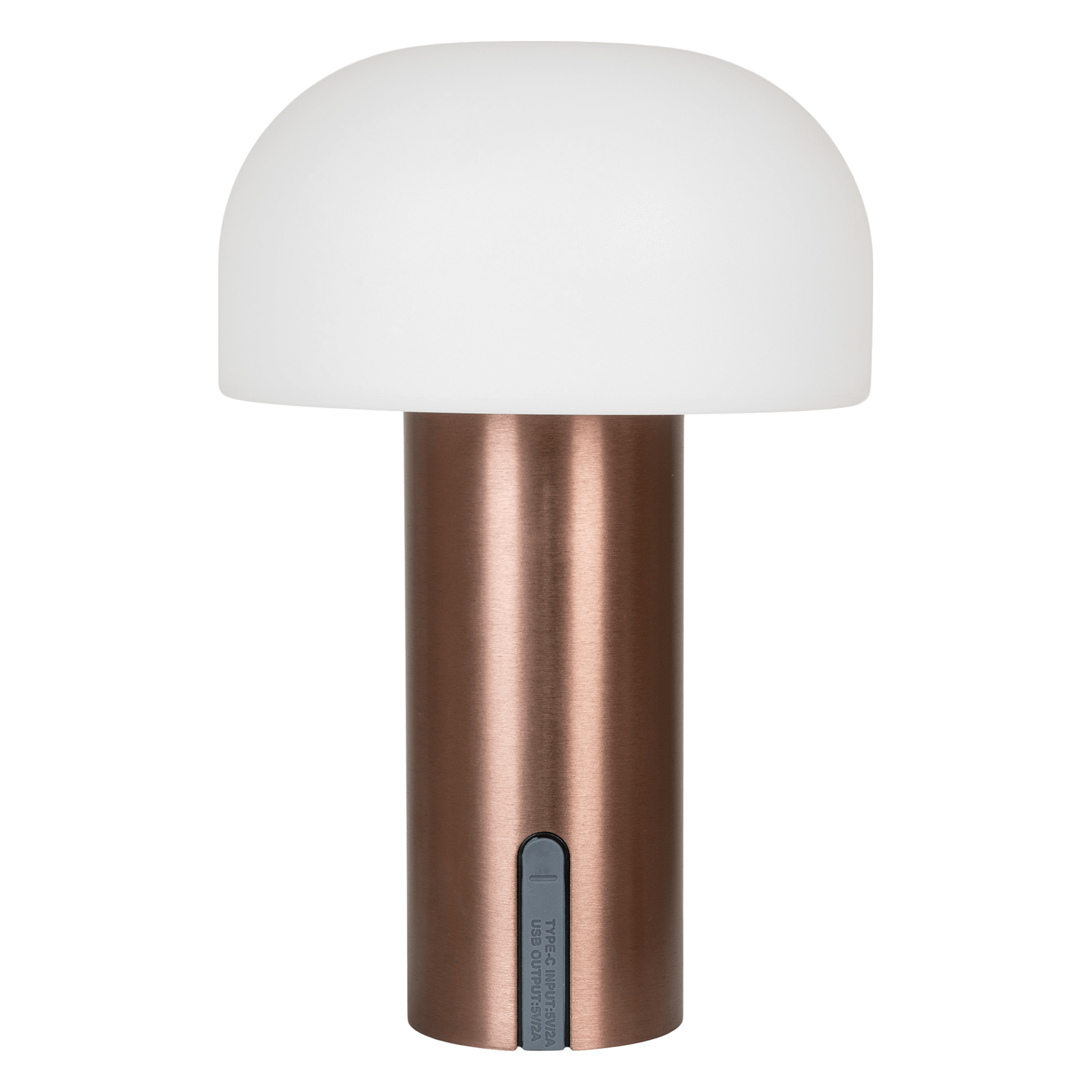 Led Trådløs Bordlampe Hvid Kobber Udendørs