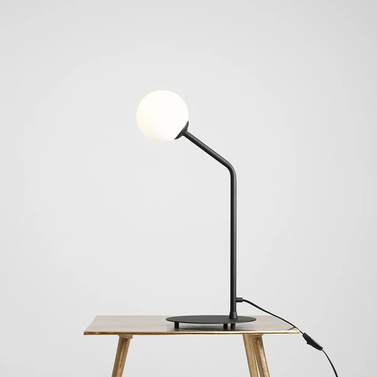 Limelight Bordlampe Sort Metal Hvidt Glas