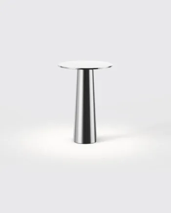 Lix Mini Batterilampe Bordlampe Krom