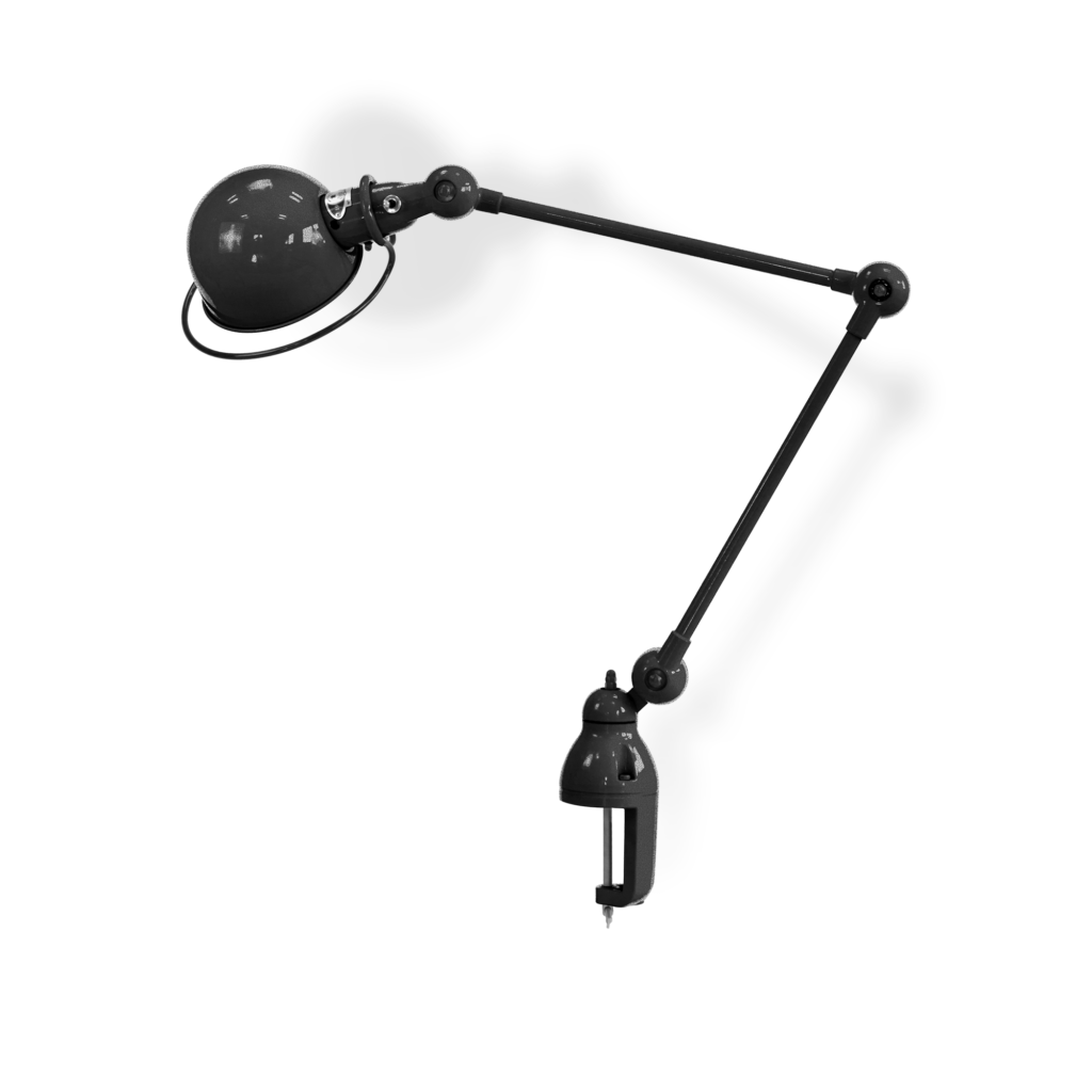Loft D4040i Bordlampe Klemme Fra Jield Black Hammered Blank