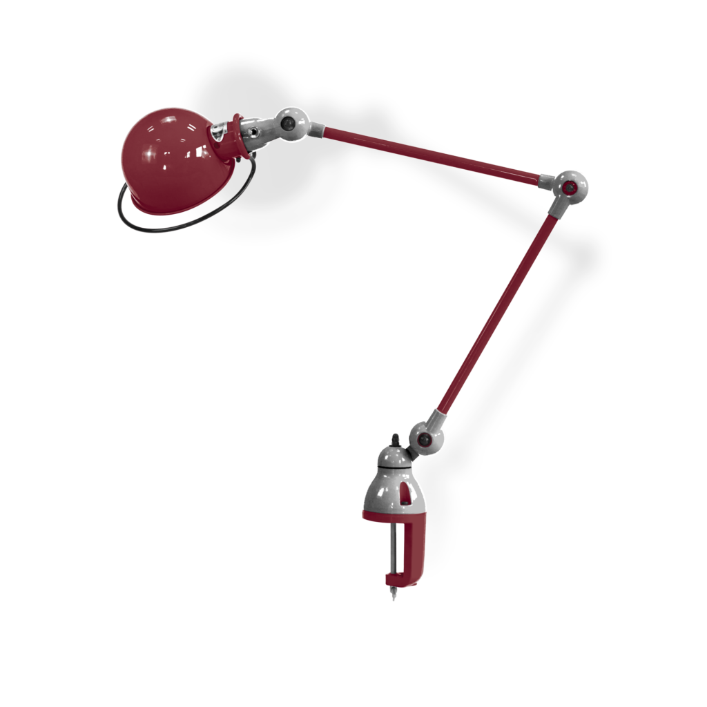 Loft D4040i Bordlampe Klemme Fra Jield Burgundy Blank Poleret