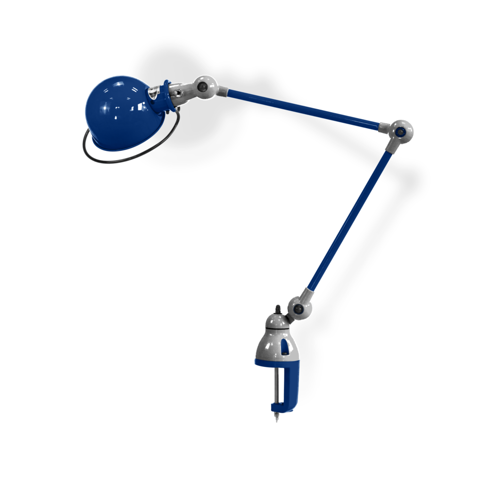 Loft D4040i Bordlampe Klemme Fra Jield Sapphire Blue Blank Poleret
