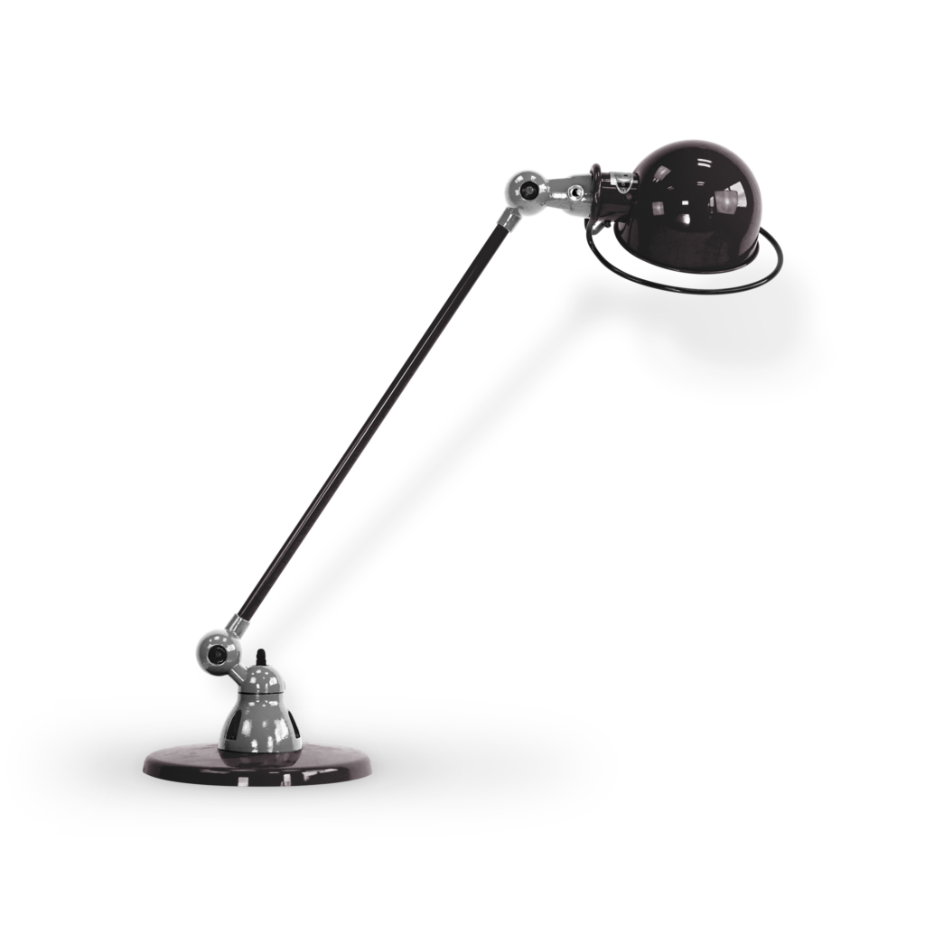 Loft D6000i Bordlampe Fra Jield Black Blank Poleret