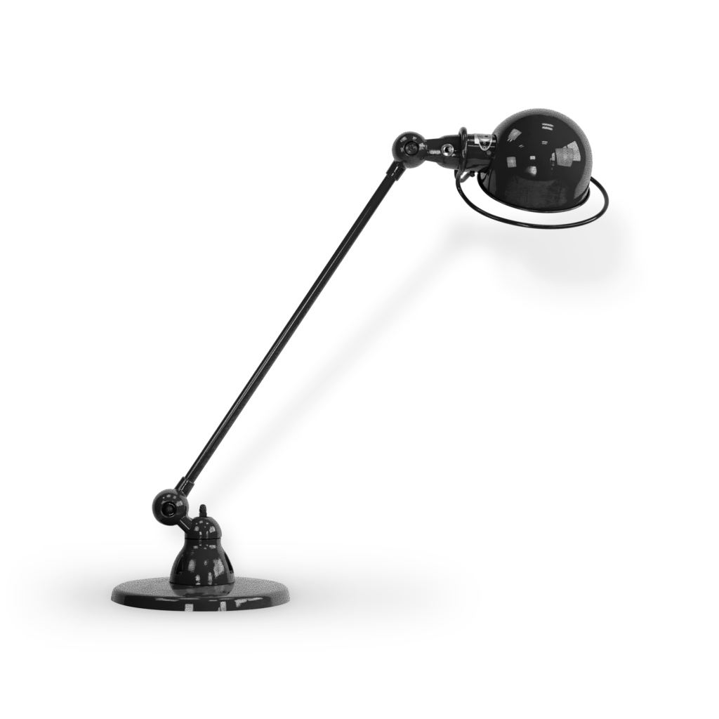 Loft D6000i Bordlampe Fra Jield Black Hammered Blank