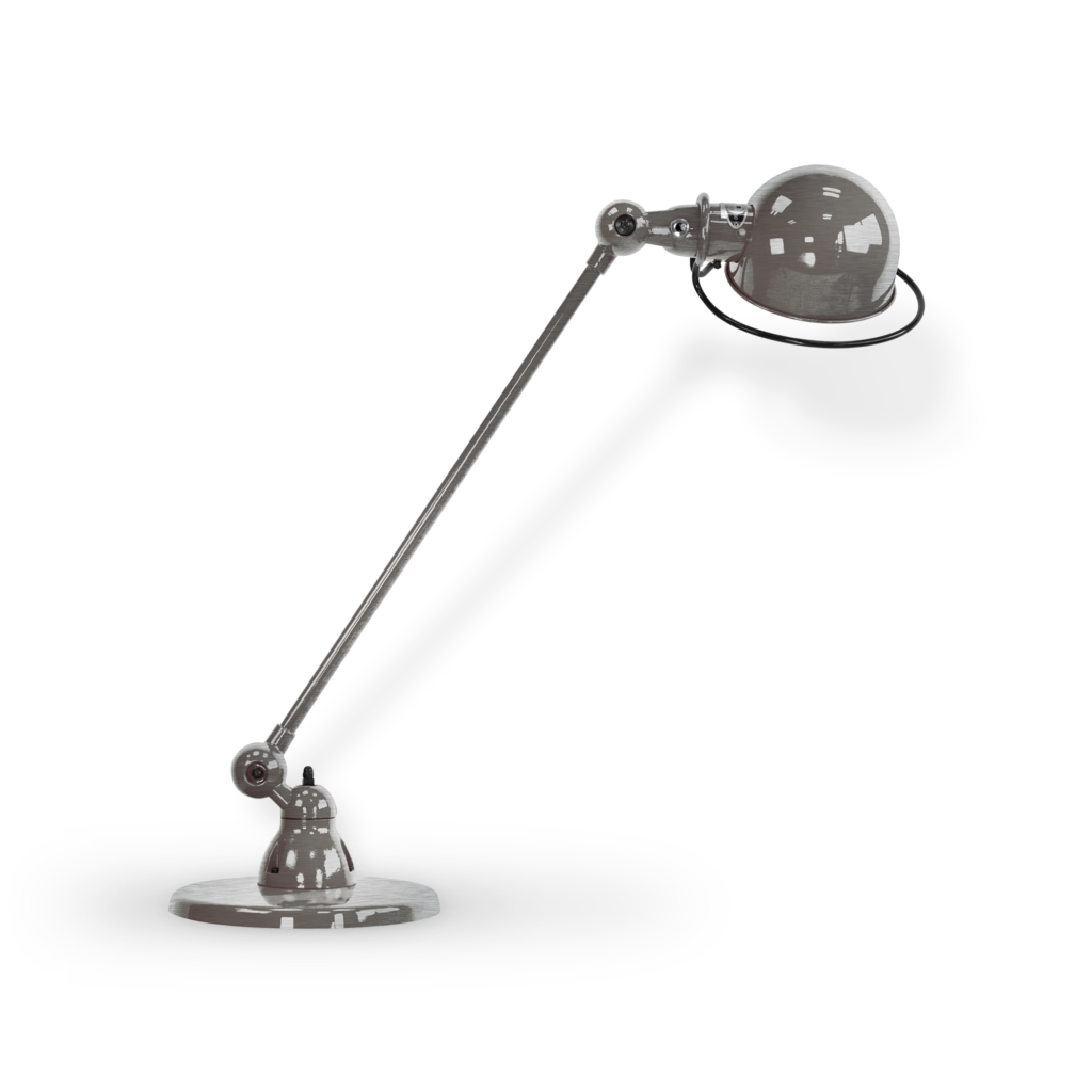 Loft D6000i Bordlampe Fra Jield Brushed Steel Blank