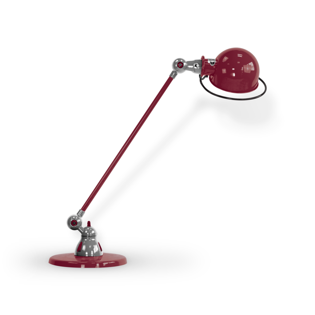 Loft D6000i Bordlampe Fra Jield Burgundy Blank Poleret