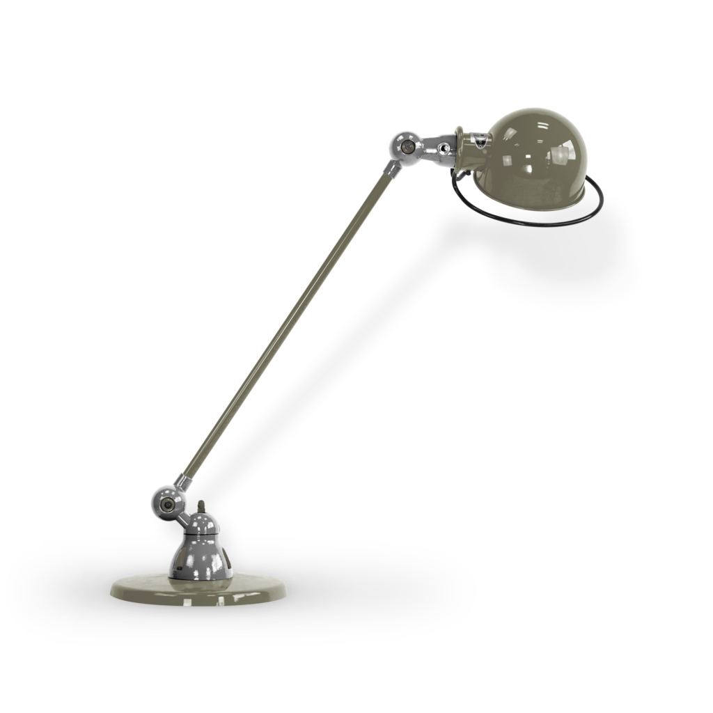 Loft D6000i Bordlampe Fra Jield Khaki Grey Blank Poleret