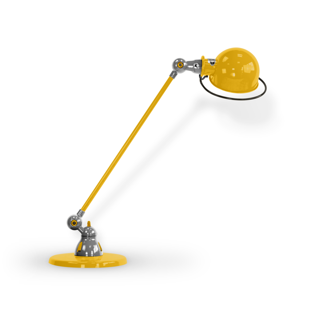 Loft D6000i Bordlampe Fra Jield Mustard Blank Poleret