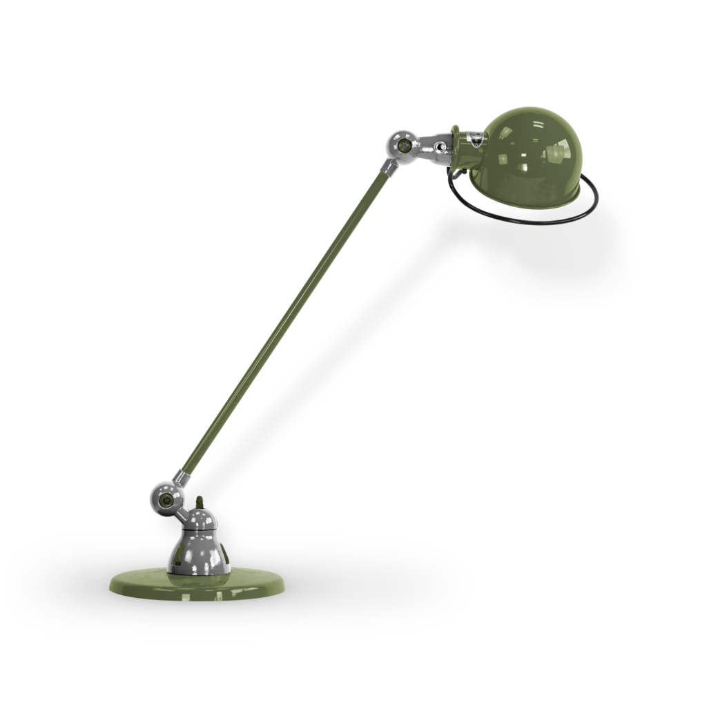 Loft D6000i Bordlampe Fra Jield Olive Green Blank Poleret