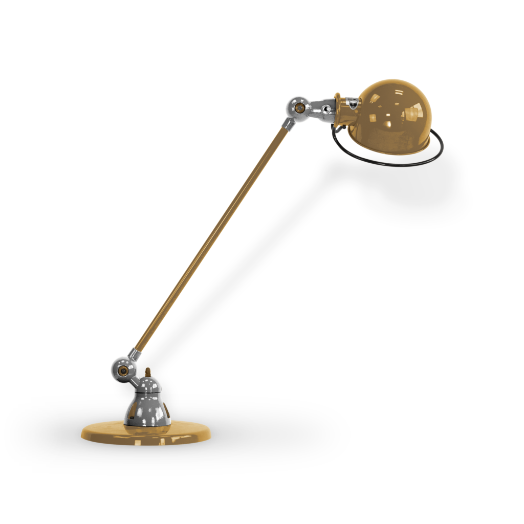 Loft D6000i Bordlampe Fra Jield Pearl Gold Blank Poleret