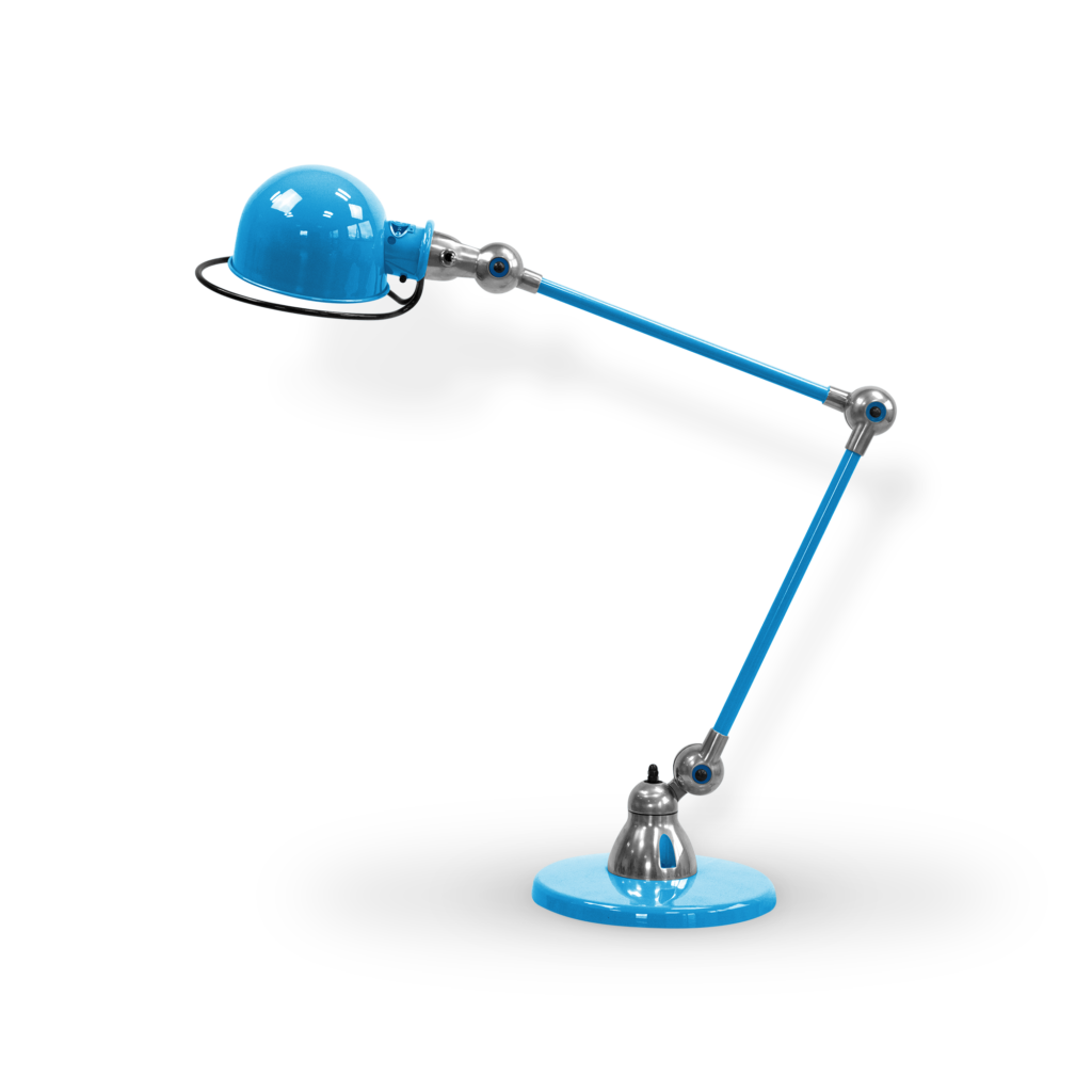 Loft D6440i Bordlampe Fra Jield Light Blue Blank Poleret