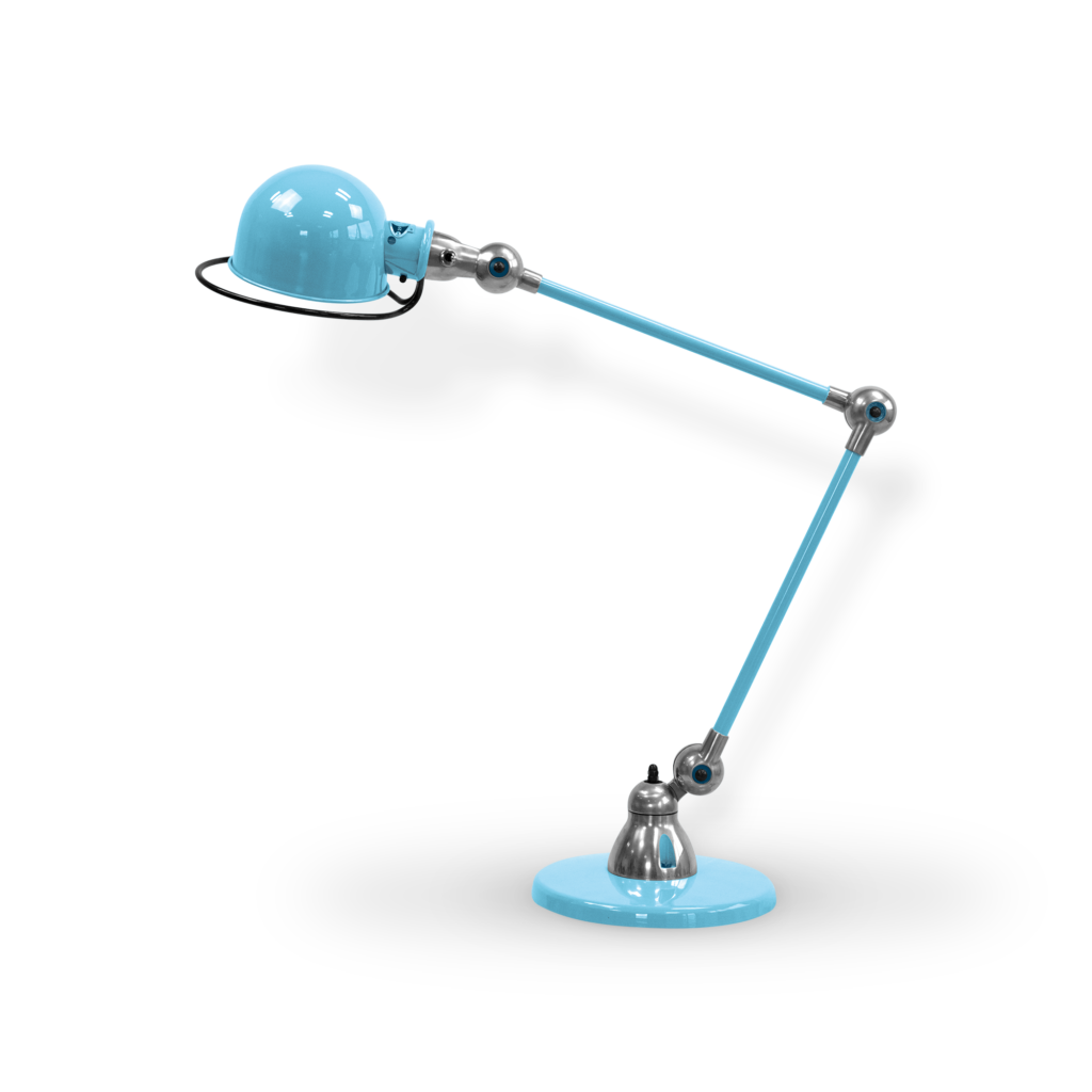 Loft D6440i Bordlampe Fra Jield Pastel Blue Blank Poleret