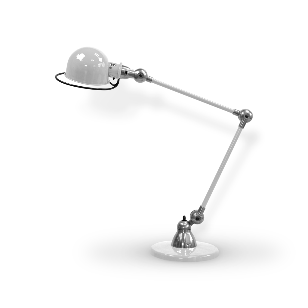 Loft D6440i Bordlampe Fra Jield Silver Grey Blank Poleret