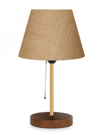 Lumi Ayd 3137 Bordlampe Creme Stof Metal Træ