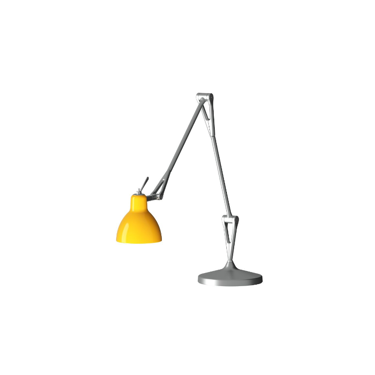 Luxy Bordlampe Fra Rotaliana Aluminum Gul