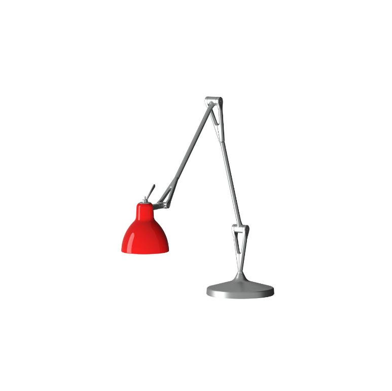 Luxy Bordlampe Fra Rotaliana Aluminum Rød