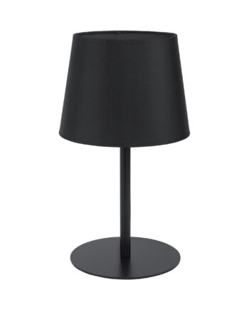 Maja Bordlampe Sort Stof Sort Metal